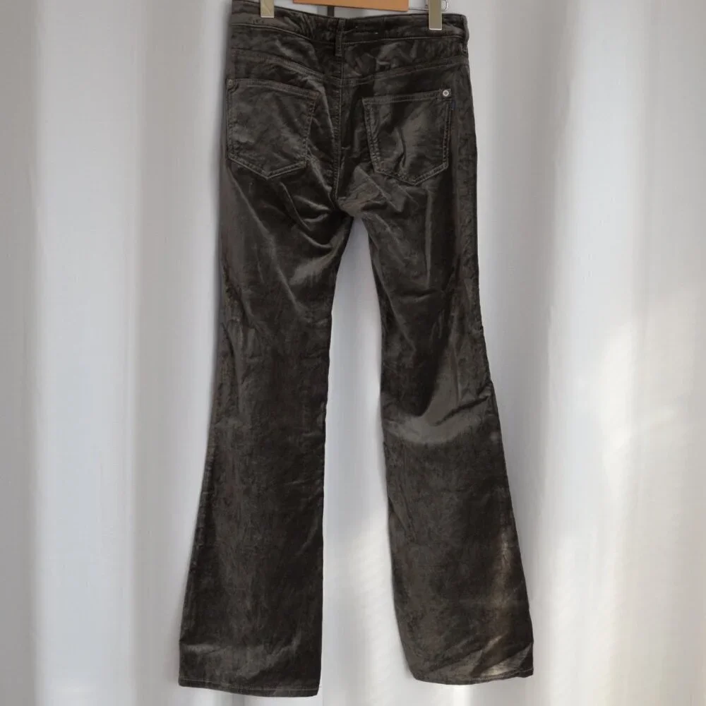 Anthropologie Pilcro Demilune Velvet Flare Pants Sz 28 - Picture 3 of 10